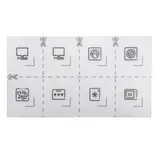 MERTEN MEG3927-6000 Ensemble de symboles System Design pour les prises électriques | blanc lotos