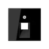 JUNG A569-1BFPLUASW Network Cover Series A 1-fold, thermoplastic | black