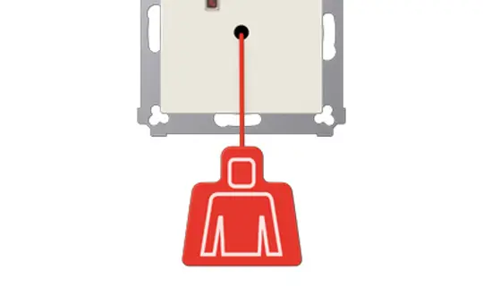 JUNG NRSAS0834ZT Bouton-poussoir à traction Série A/AS blanc