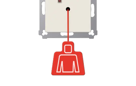 JUNG NRSAS0834ZT Bouton-poussoir à traction Série A/AS blanc