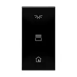 JUNG CD50NATXSW-L Plaque de recouvrement rétroéclairée F50 Série CD noir