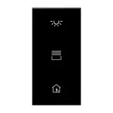 JUNG LS50NATXSW-L Illuminated Label Field Cover F50 S black