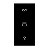 JUNG LS50NATXSW-L Illuminated Label Field Cover F50 S black