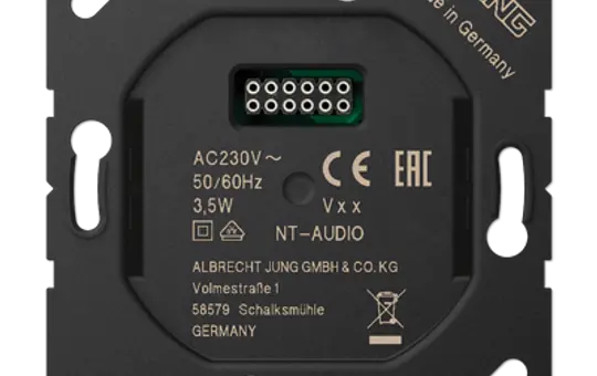 JUNG NT-AUDIO Alimentation pour radio intelligente DAB+ Pour les radios intelligentes DAB+, références : DAB .. et DAB ..