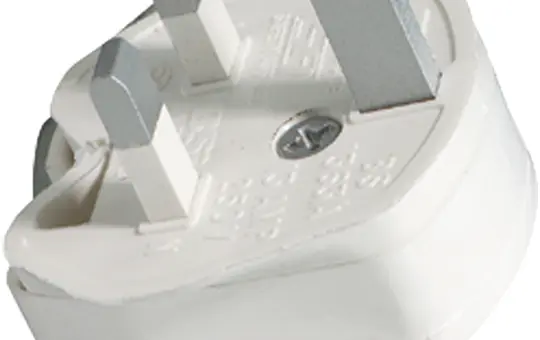 JUNG SA13 SCHUKO plug British Standard 2-pole, screw terminals | alpine white