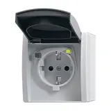 BUSCH-JAEGER 3120 EWB-53 SCHUKO surface-mounted socket Ocean 1-gang, FI circuit breaker | gray