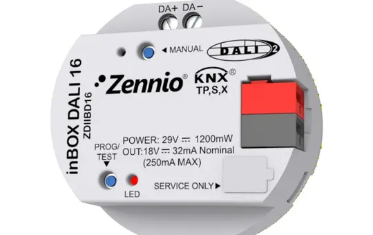 ZENNIO ZDIIBD16 KNX-DALI Interface inBOX 1-fold, 16 groups