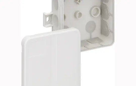 SPELSBERG 2K-12 AB-L Junction Box for Quick Installation 85x85x37 mm, external fastening points | gray