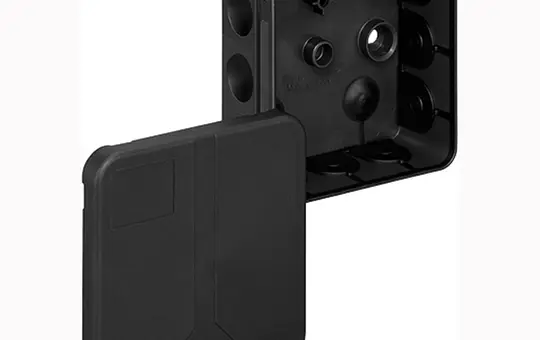 SPELSBERG 2K-12-L/sw Junction Box for Quick Installation 85x85x37mm | black