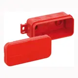 SPELSBERG 2K-Mini AB SB-L Junction Box for Quick Installation 89 x 43 x 38 mm, external mounting bracket. | red