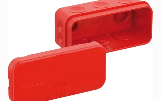 SPELSBERG 2K-Mini SB-L Junction Box for Quick Installation 89x43x38mm | red