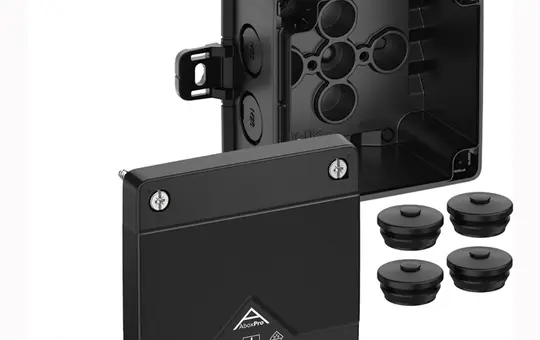 SPELSBERG Abox Pro 025 AB-L/sw Junction Box without Terminal Block with external fastening points | black | 2,5 mm²