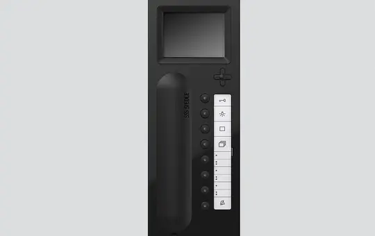 SIEDLE AHTV 870-0 SH/S Video Door Station Audio Unit with display | black-high-gloss/black