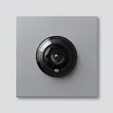 SIEDLE CM 618-02 SM System-free Camera 180 In-Home-Bus Day/night switching | silver metallic