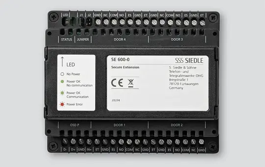 SIEDLE SE 600-0 Extension sécurisée pour le contrôleur sécurisé | noir