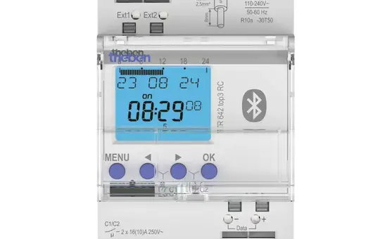 THEBEN TR 642 top3 BLE RC Digital Timer Switch with annual and astro program, app, 230 V AC
