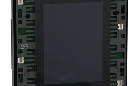 MERTEN MEG6192-6010 KNX Touch Sensor Flex System Design 2-fold | black