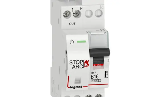 LEGRAND 415922 DX³ AFDD Fire Protection Switch B-Char. 1P+N 16 A