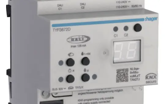 HAGER TYFS672D Passerelle KNX/DALI-2 2 fois