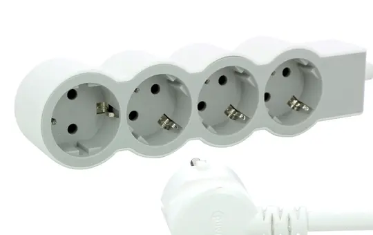 LEGRAND 694561 Multiprise 4 prises plates | ultra blanc/gris | 3 m