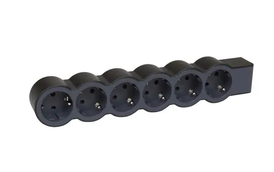 LEGRAND 694580 Power Strip without Cable 6 sockets, flat | black