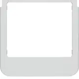 BERKER 13196084 Cadre design pour ELCOM.TOUCH Audio, rond | alu laqué mat