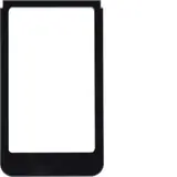 BERKER 13202116 Cadre design pour ELCOM.TOUCH Vidéo, ronde | verre noir