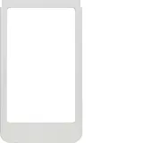 BERKER 13202184 Cadre design pour ELCOM.TOUCH Vidéo, ronde | aluminium anodisé