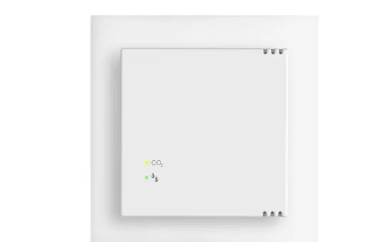 MÜLLER GS 47.11 knx KNX air quality controller CO2/rH traffic light | studio white | 55x55 mm