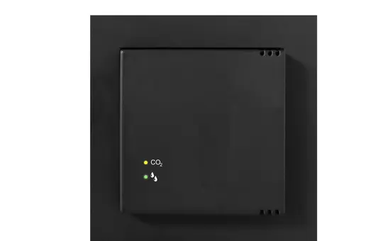 MÜLLER GS 47.11 knx RAL9005 noir profond Régulateur d'air KNX Feu de signalisation CO2/HR | noir profond | 55x55 mm