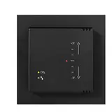 MÜLLER GS 48.11 knx RAL9005 deep black KNX air volume controller man. Target temperature change | deep black | 55x55 mm
