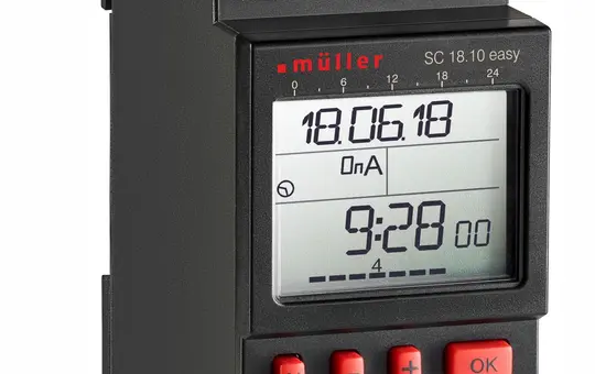 MÜLLER SC 18.10 easy minuterie numérique programmable 1 chaîne, semaine