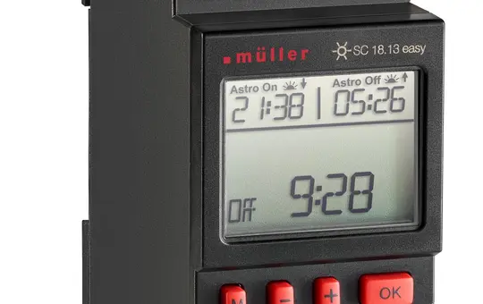 MÜLLER SC 18.13 easy digital timer switch 1 channel, astro day