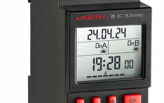 MÜLLER SC 18.24 easy digital timer switch 2 channels, Astro week