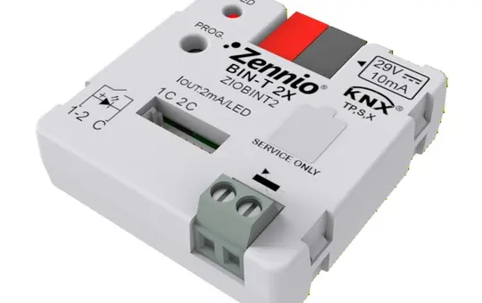 ZENNIO ZIOBINT2 KNX Push Button Interface Universal 2-fold, 2 binary inputs