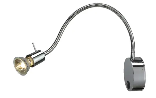 SLV 146692 Wall Light DIO FLEX PLATE QPAR51, max. 50 W | chrome