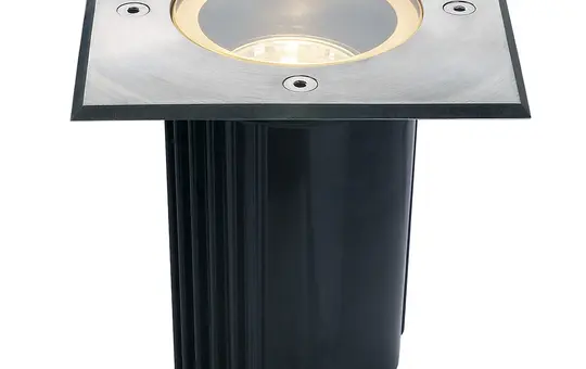 SLV 229324 Outdoor Ground Recessed Spotlight DASAR 115 QPAR51, IP67, square, max. 35 W | stainless steel