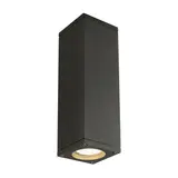 SLV 229535 Applique murale extérieure THEO QPAR51, IP44, carré, orientation haut/bas, puissance maximale 70 W | anthracite