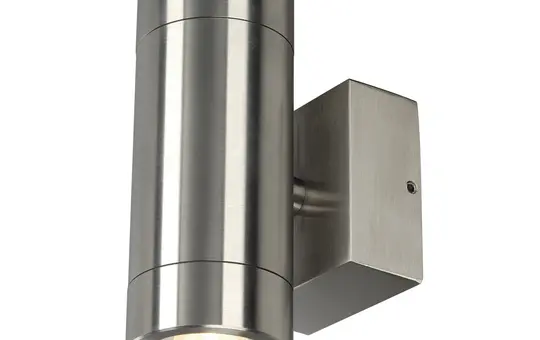 SLV 233302 Applique murale extérieure ASTINA STEEL QPAR51, IP44, rond, max. 70 W | acier inoxydable
