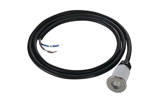 SLV 233540 Spot encastré LED extérieur DASAR 370 3000K, IP67, rond, 12-24 V, 2 W | acier inoxydable