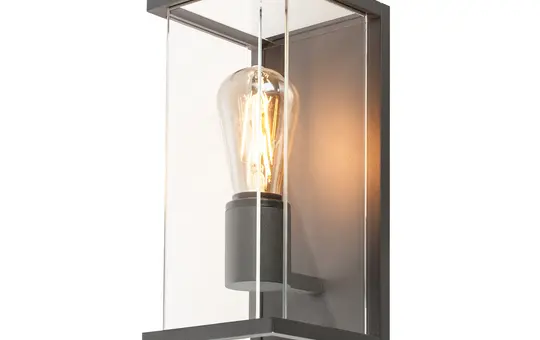 SLV 1002403 Outdoor Wall Surface Light QUADRULO E27 | anthracite