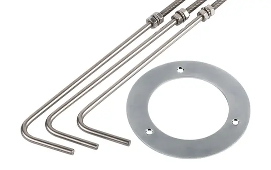 SLV 1006382 Ancre de sol M-POL acier inoxydable