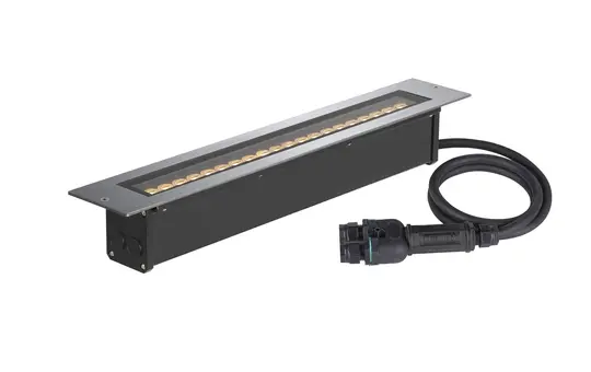 SLV 1007195 Ground recessed light DASAR 600 18 W, 3000K, IP65/IP67, square | stainless steel