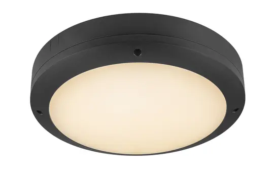 SLV 1007514 Applique extérieure BULKHEAD 360, 20 W, 830/840, IP65, IK10 | noir