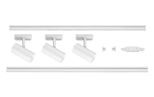SLV 1007674 Track System Set NOBLO SPOT round, 2700K, 19W, phase-cut, 32° | white