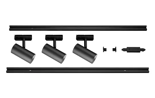SLV 1007673 Ensemble système de rails NOBLO SPOT rond, 2700K, 19W, à coupure de phase, 32° | noir