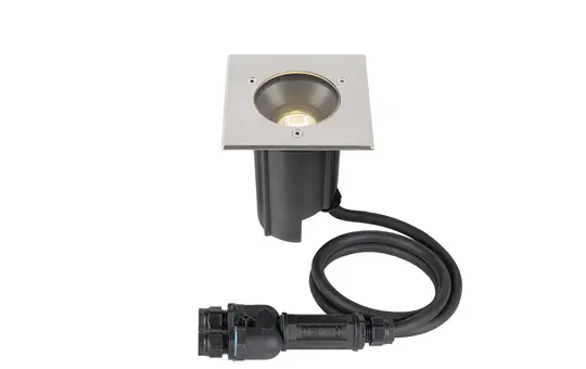 SLV 1007811 Recessed Floor Light DASAR M Square cover, 24°, 3000K, incl. DALI driver | stainless steel