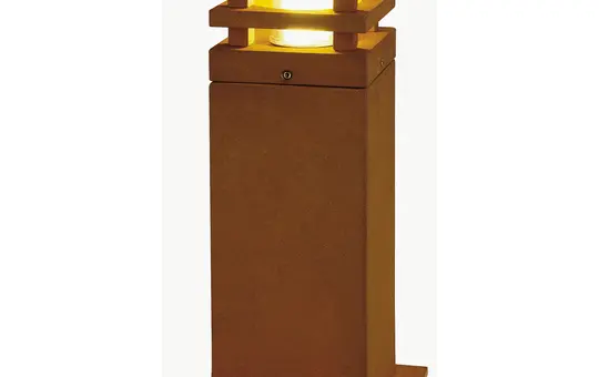 SLV 233427 Outdoor Floor Lamp RUSTY LED, 3000K, square | rusted steel | 12x12x40cm