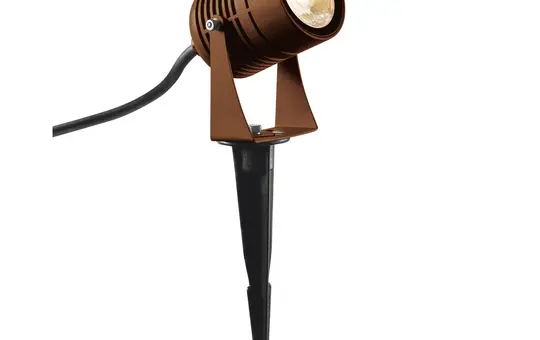 SLV 1002203 Outdoor LED Ground Spike Light LED SPIKE IP55, 3000K, 40° | rust