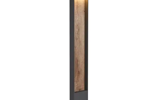 SLV 1002959 Lampadaire LED extérieur FLATT POLE 3000K, IP65 | anthracite/brun | 100 cm